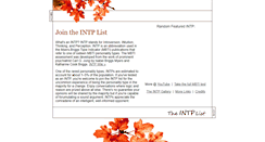 Desktop Screenshot of intp-list.org