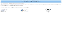 Desktop Screenshot of lists.intp-list.org